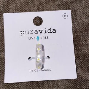 Pura Vida Daisy Resin Ring